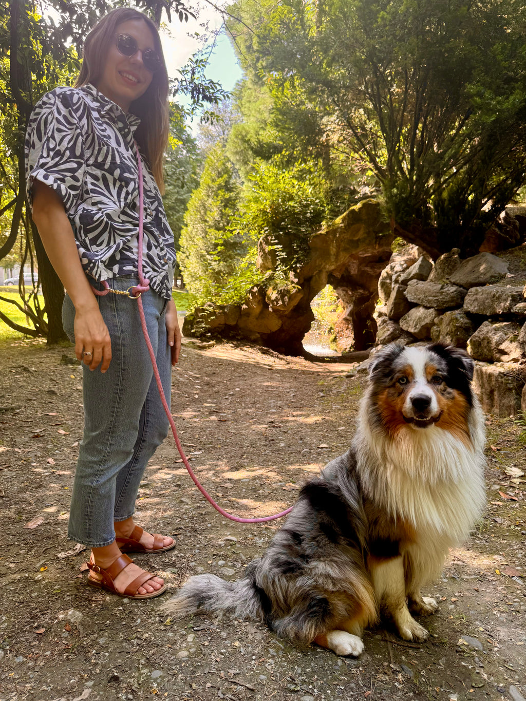 Laisse multi-positions Pivoine