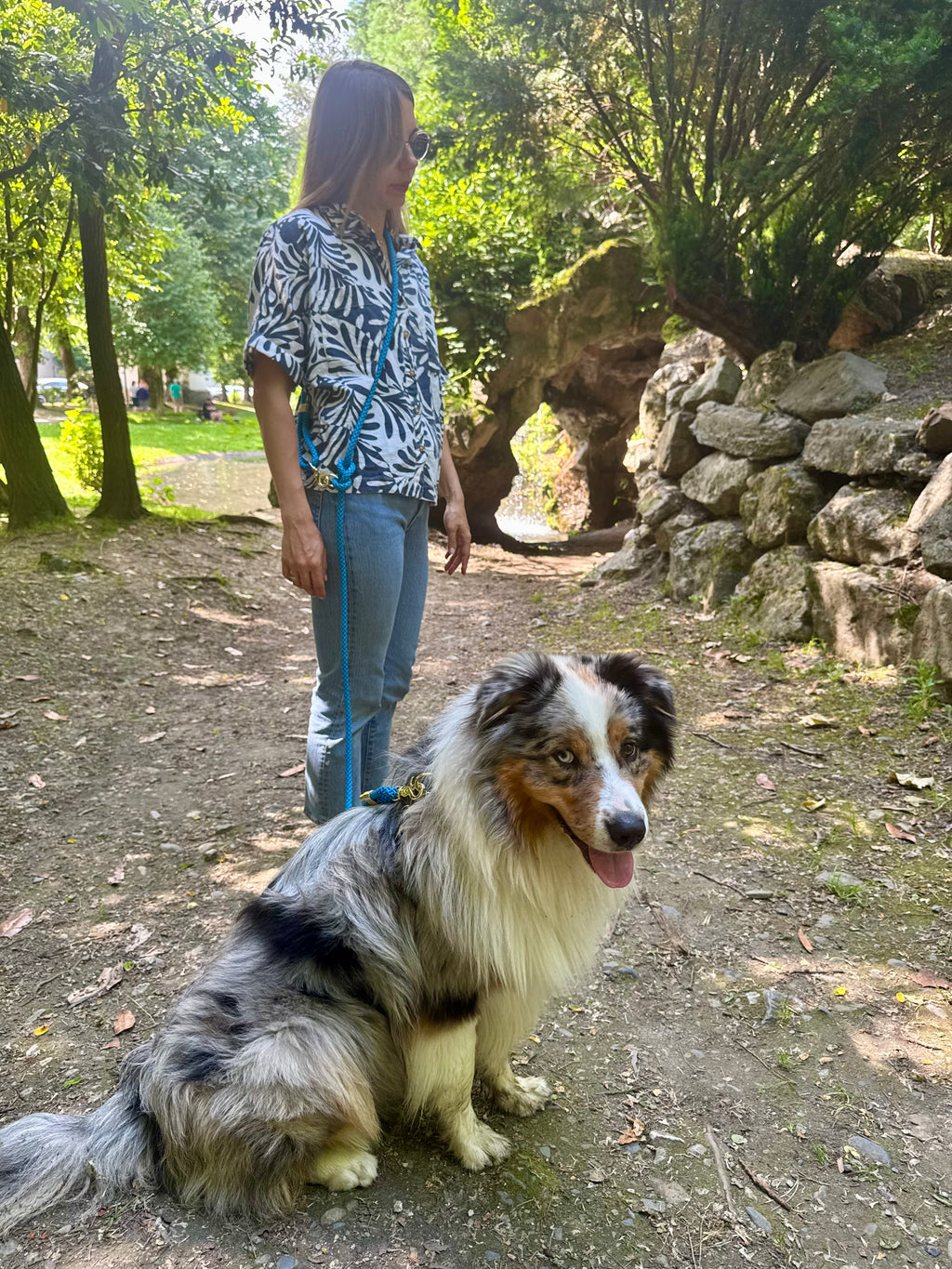 Laisse multi-positions Bleuet